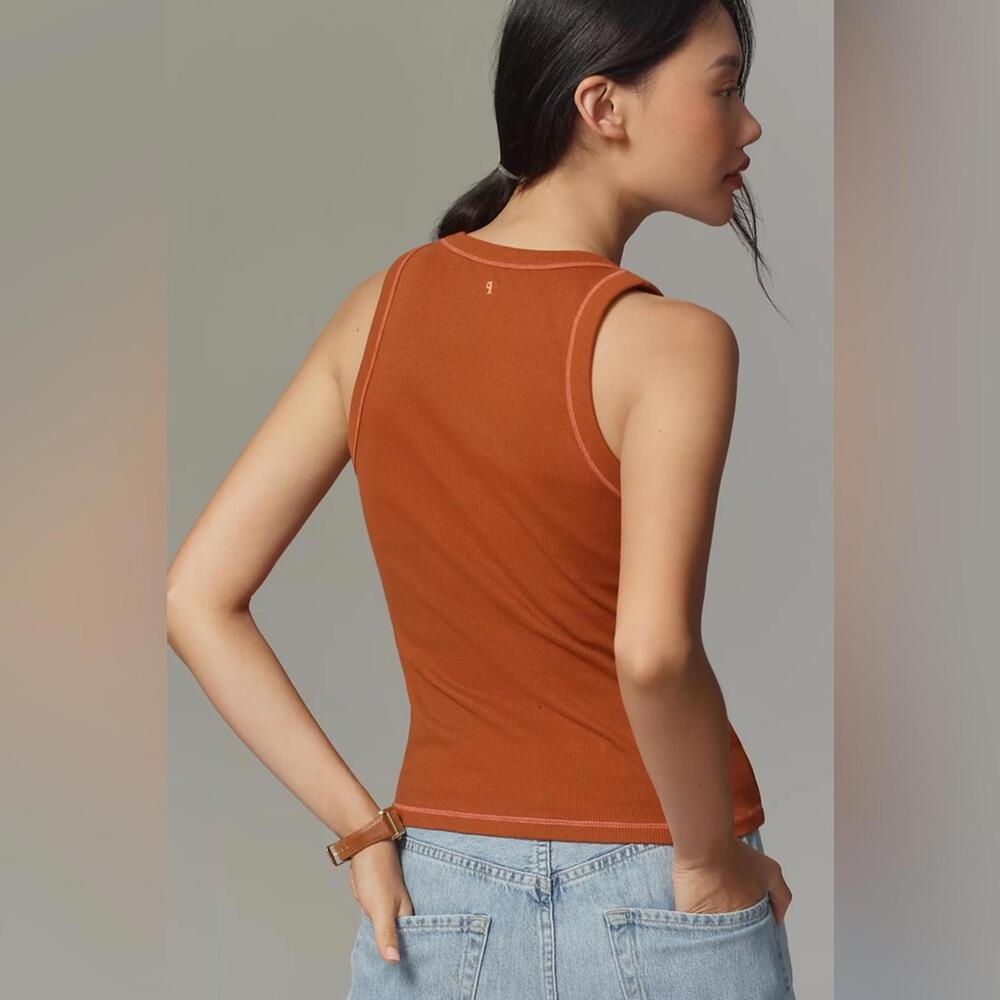 Pilcro Icon Scoop-Neck Tank Top - Picture 3 of 8